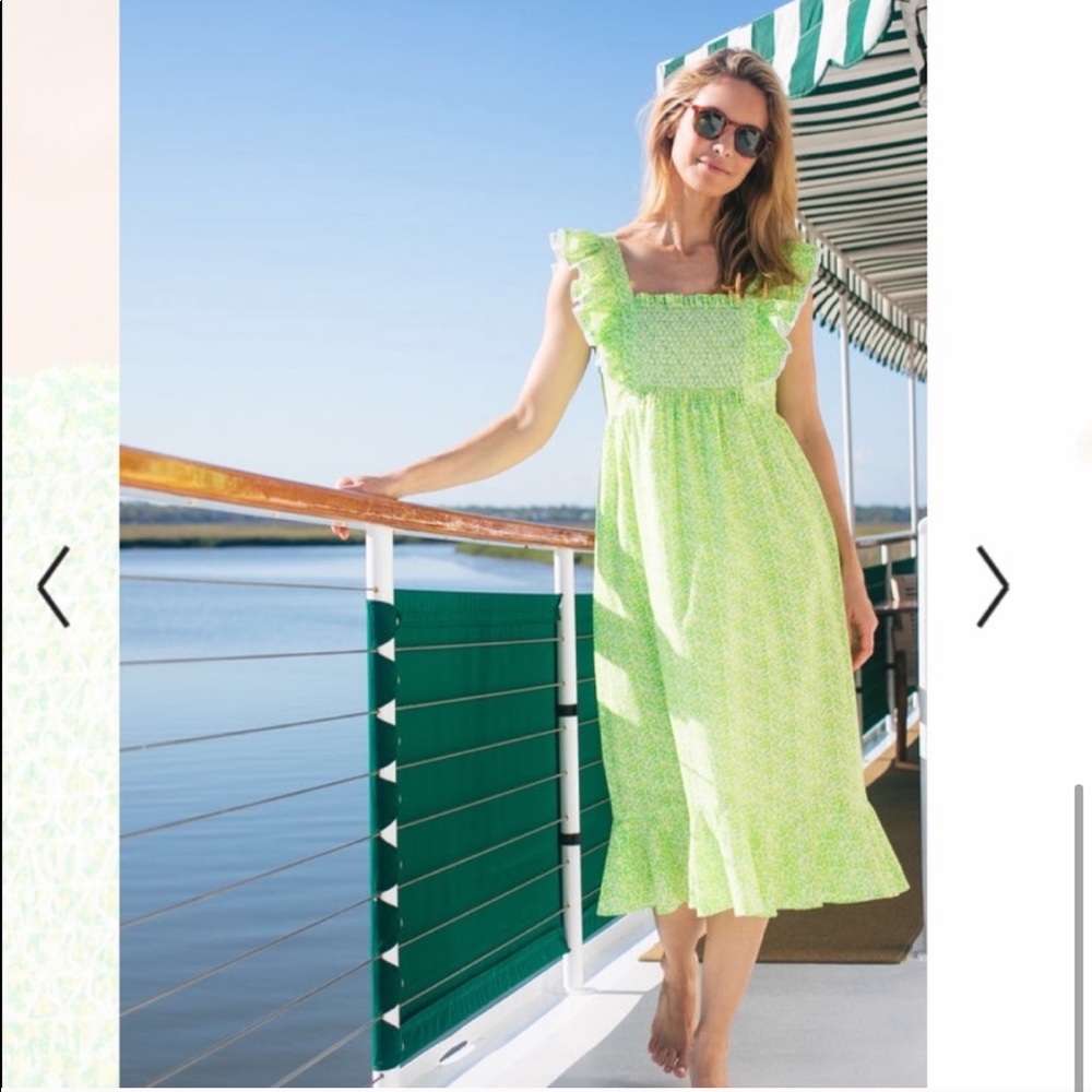 Tuckernuck Lemon Grove Ruffle Sleeve Dress